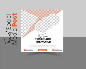 innovative travel business marketing flyer design template travel post design flyer post square deisgn 