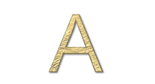 Single Small A Lettering