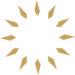 Geometric Sunburst Circle Pattern