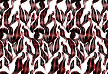 Striped floral pattern. Seamless abstract pattern.