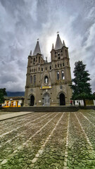 Obraz premium Jardin, Antioquia - Colombia. October 8, 2025. Minor Basilica of the Immaculate Conception, declared a Minor Basilica by Pope John Paul II in 2003