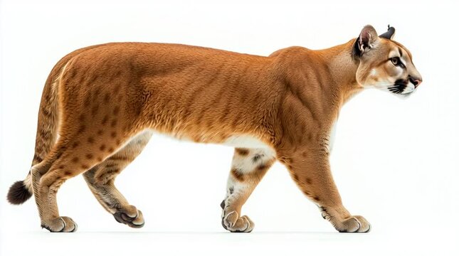 Graceful Mountain Lion in Rocky Terrain: The Stealthy Predator of the American Wilderness