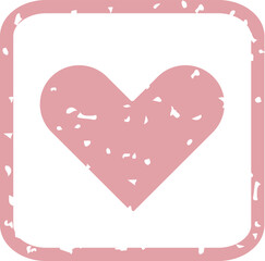 Grunge Heart Valentines Postage Stamp