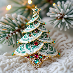 3D Lace Christmas Ornament