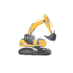 excavator vector 
