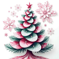 Modern Stylized Christmas Tree