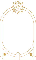 Winter Frame with Star Motif