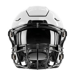 Fototapeta premium Modern American Football Helmet Front View – Sports Safety Gear Design