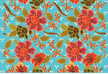 Batik Indonesian: is a technique of wax-resist dyeing applied to whole cloth, or cloth made using this technique originated from Indonesia.