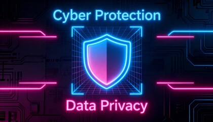 Cyber ​​security and data protection, internet network security, protect business and financial transaction data from cyber attack, user private data security encryption	