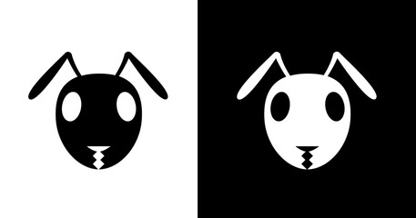 black and white illustration of an ant