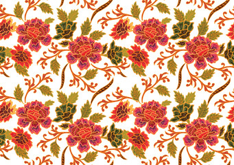 Batik Indonesian: is a technique of wax-resist dyeing applied to whole cloth, or cloth made using this technique originated from Indonesia.