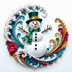3D Decorative Snowman