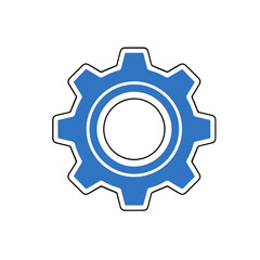 Gear, gear icon isolated on white, settings, configuration, machinery, tools, options, engineering, mechanical, system setup, adjustment, control, technical, equipment, customization, industry, mainte