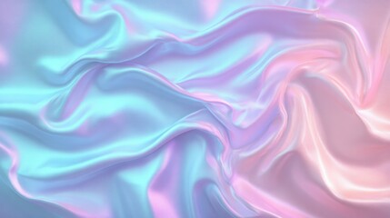 Obraz premium Soft Colorful Satin Fabric with Wrinkles and Creases