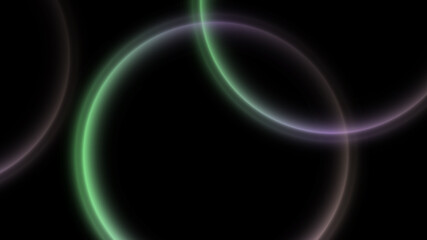 Minimalist Technology Background - Soft Neon Overlays for Presentation or Science Concept