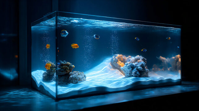 aquarium with fishes