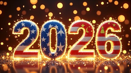 A festive display for the Year 2026, celebrating global connections. Happy New Year from Hong Kong and beyond, bridging cultures.