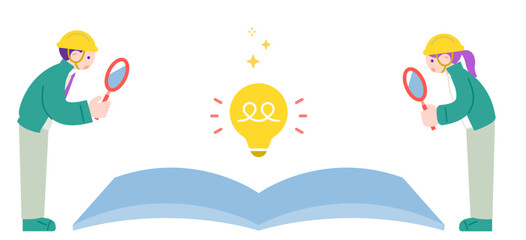 現場発のアイデア出し・事前準備・調査を行うビジネスパーソン