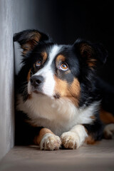 深く見つめる瞳に宿る犬の思い
