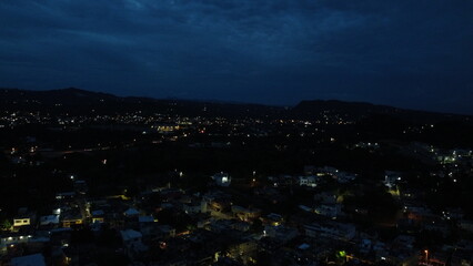 nigth view on the city from san cristobal