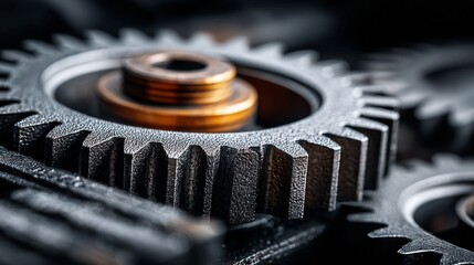 close up of a gears