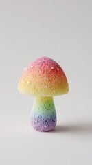 Colorful Rainbow Mushroom Decor