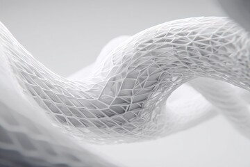 Abstract White Geometric Design