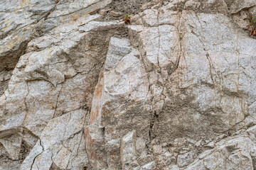 Crystalline Basemet Rocks. Leucocratic Granitic Rocks. Angeles Crest Highway, Los Angeles County, , California. San Gabriel Mountains. Angeles National Forest.