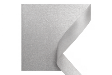 White expanded polystyrene insulation corner with textured surface, thermal protection material, transparent background