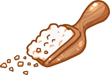 Spoon and flavor illustration