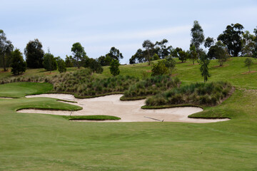 Bunker on the golf course in the Yarra Valley - Yering, Victoria, Australia
