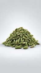 Pile Of Green Fennel Seeds