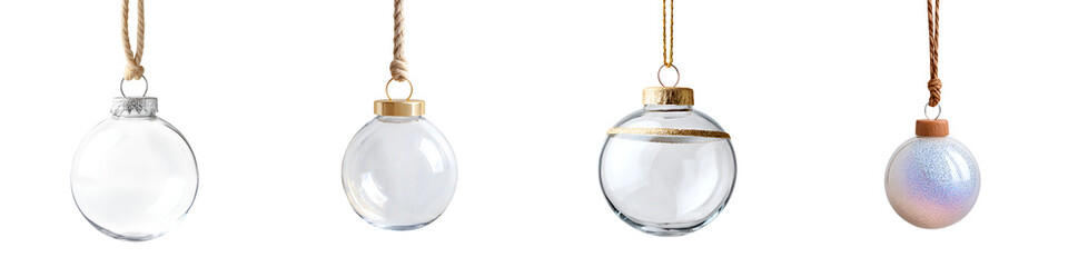Clear Glass Christmas Ornaments: Elegant Holiday Decoration