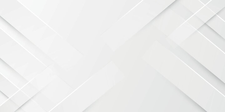 Abstract white and gray gradient background with overlapping geometric shapes. 3D background concept with paper scratch style for covers, certificates, presentations, and brochures. Eps 3