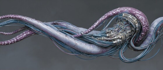 Abstract octopus machine design