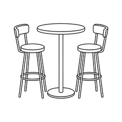 two chairs and table
