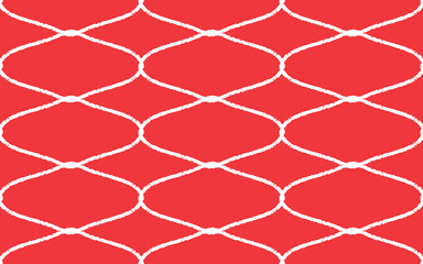 手描きらせんパターン 金網風シームレスベクター　赤