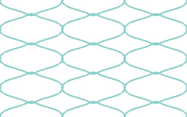 手描きらせんパターン 金網風シームレスベクター　ブルー