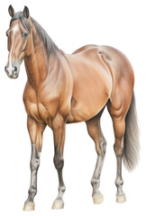 Obraz premium PNG Horse stallion drawing animal.