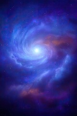 Obraz premium Colorful Spiral Galaxy Nebula In Outer Space