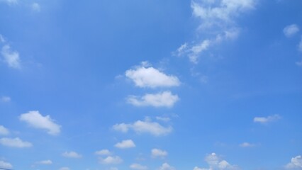 a beautiful blue and white sky