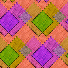 Textured patches multicolored strokes  shapes