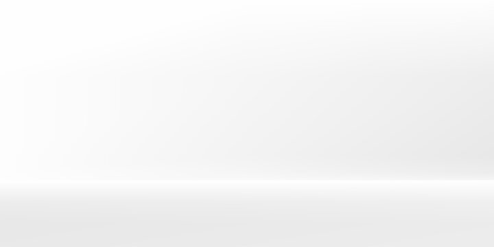 Cool abstract white room background. 3d vector winter studio display podium. Light grey color winter gradient bg simple abstract modern