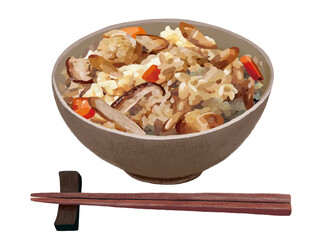 炊き込みご飯（箸付き）