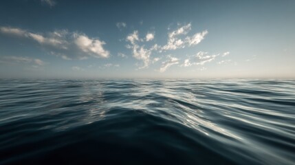 Obraz premium Ocean surface and cloudscape