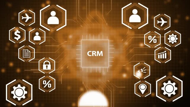 Digital Network Displaying DMAIC Methodology with Business Icons Keywords: CRM, business, process improvement, quality control, Six Sigma, technology, digital, network, connection