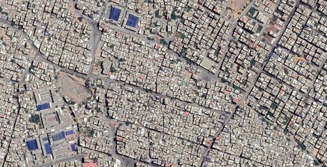 Gaza City 2023 Pre War Satellite View