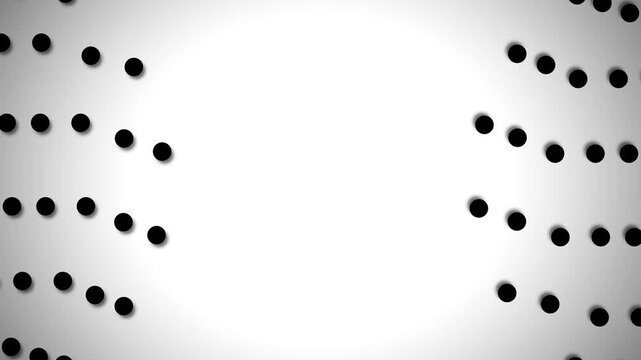 Random Black Circles on White Background