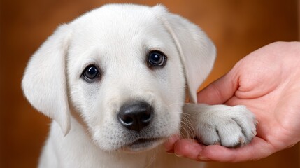 Heartwarming moment person cradles small fluffy white dog expressing pure affection and companionship in gentle embrace.